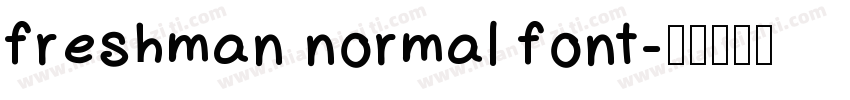 freshman normal font字体转换